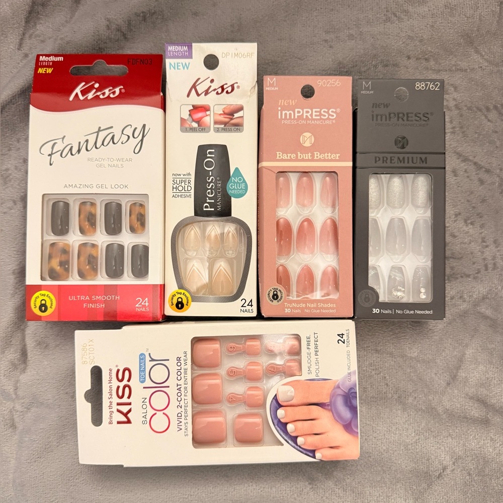 ✨ KISS & imPRESS Press-On Nail Bundle ✨